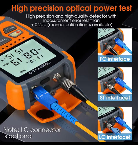 Multimètre Optique 4-en-1 COMPTYCO — OPM + VFL + Testeur RJ45