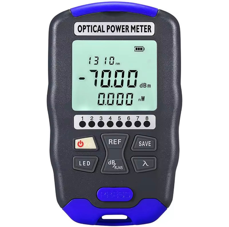 Optical Power Meter OPM AUA-DC7/DC5 testeur de fibres optiques de haute précision (-70 ~ + 10dBm/-50 ~ + 26dBm) compteur de puissance optique RJ45 OPM