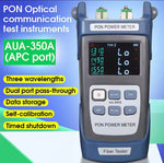 AUA-350 Compteur de Puissance Optique PON Portable - PON OPM LED 1310/1490/1550nm 2 Ports FTTX/ONT/OLT 4